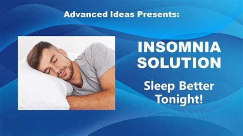 latest solution for insomnia